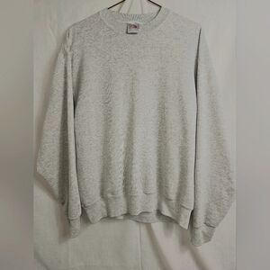 Vintage Fruit Of The Loom 90s crewneck Sweather Light Grey